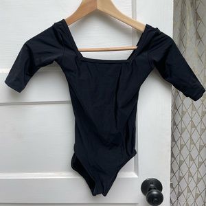 Black yumiko leotard